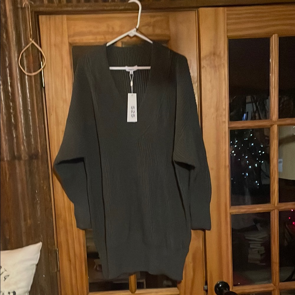 525 Brand Cozy Dark Green Knit Sweater, Size M-Xl